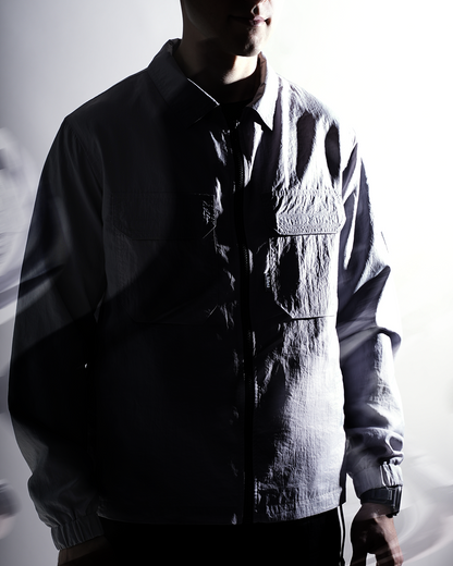 Teivaz grey zip overshirt