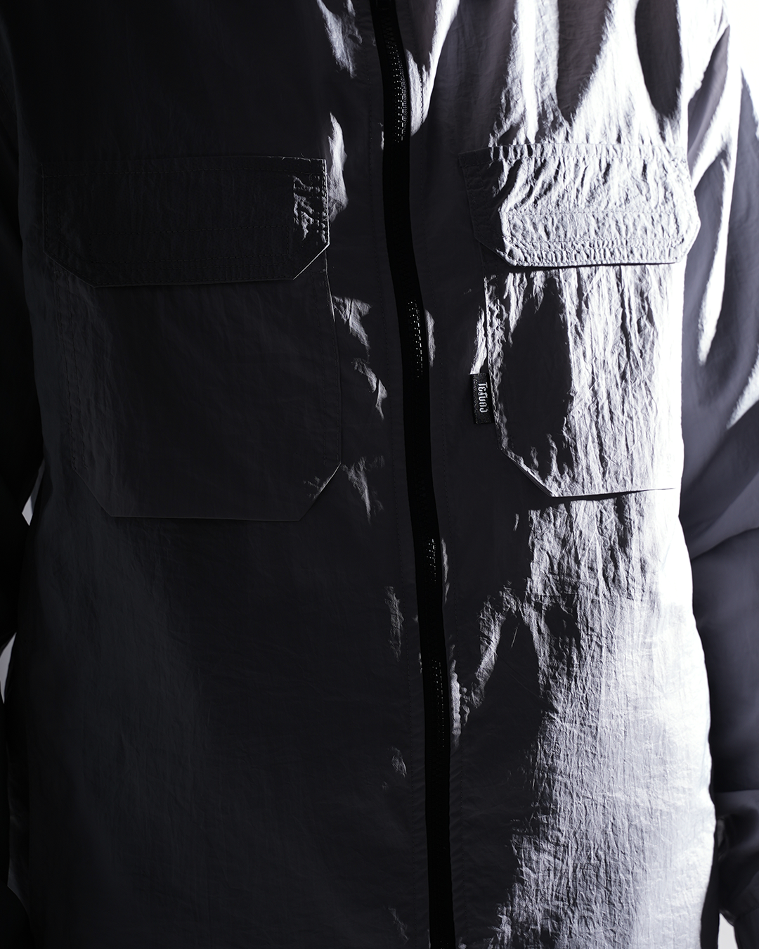 Teivaz grey zip overshirt