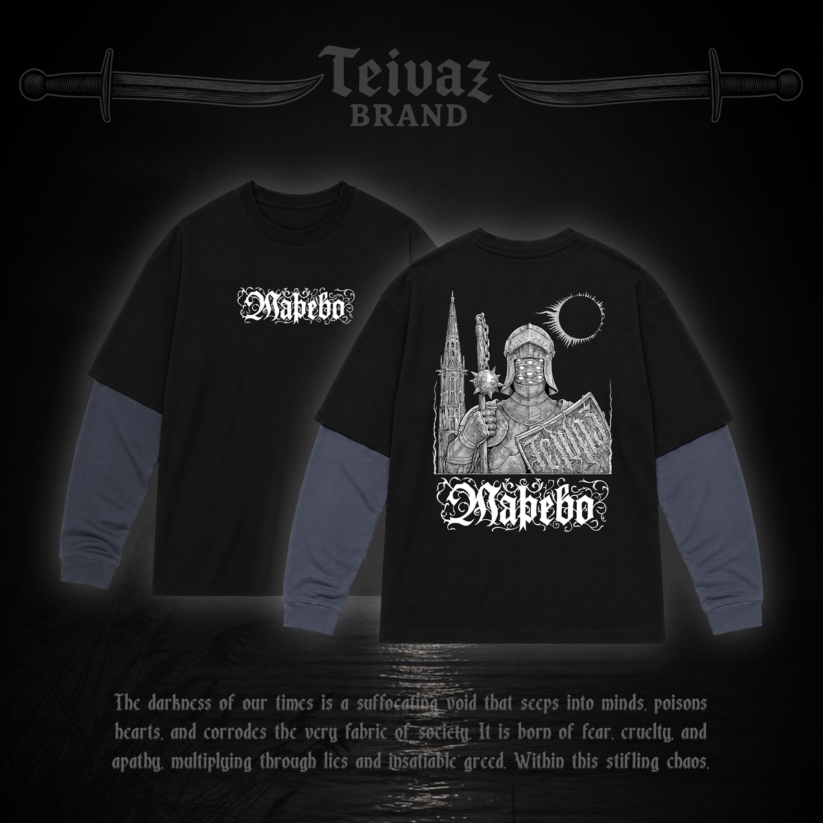 T-shirt with sleeves «Марево»