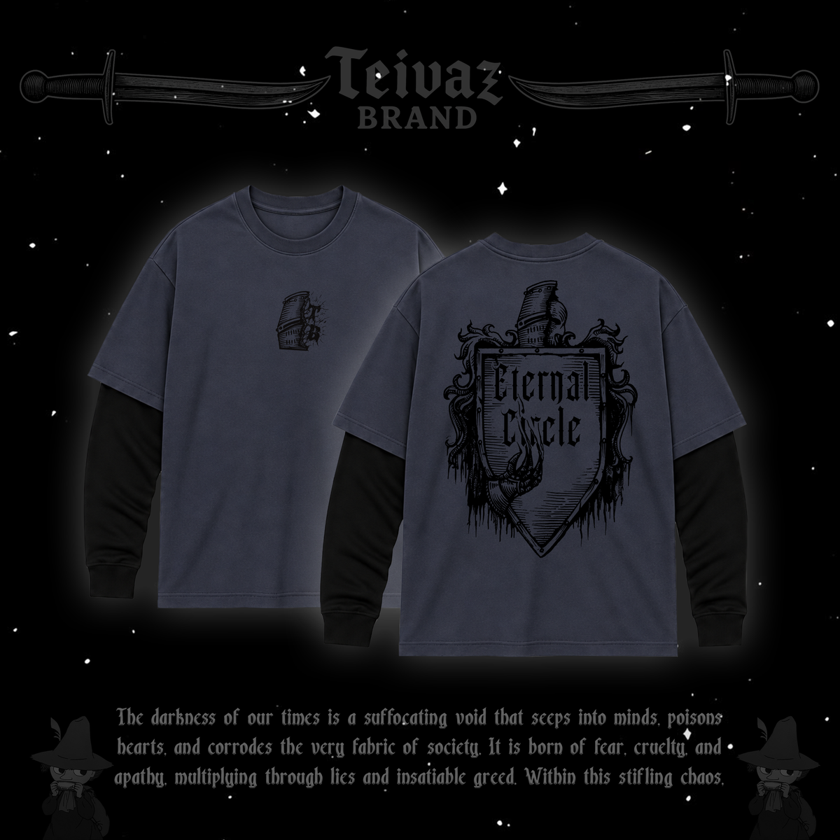 T-shirt with sleeves «Ethernal»