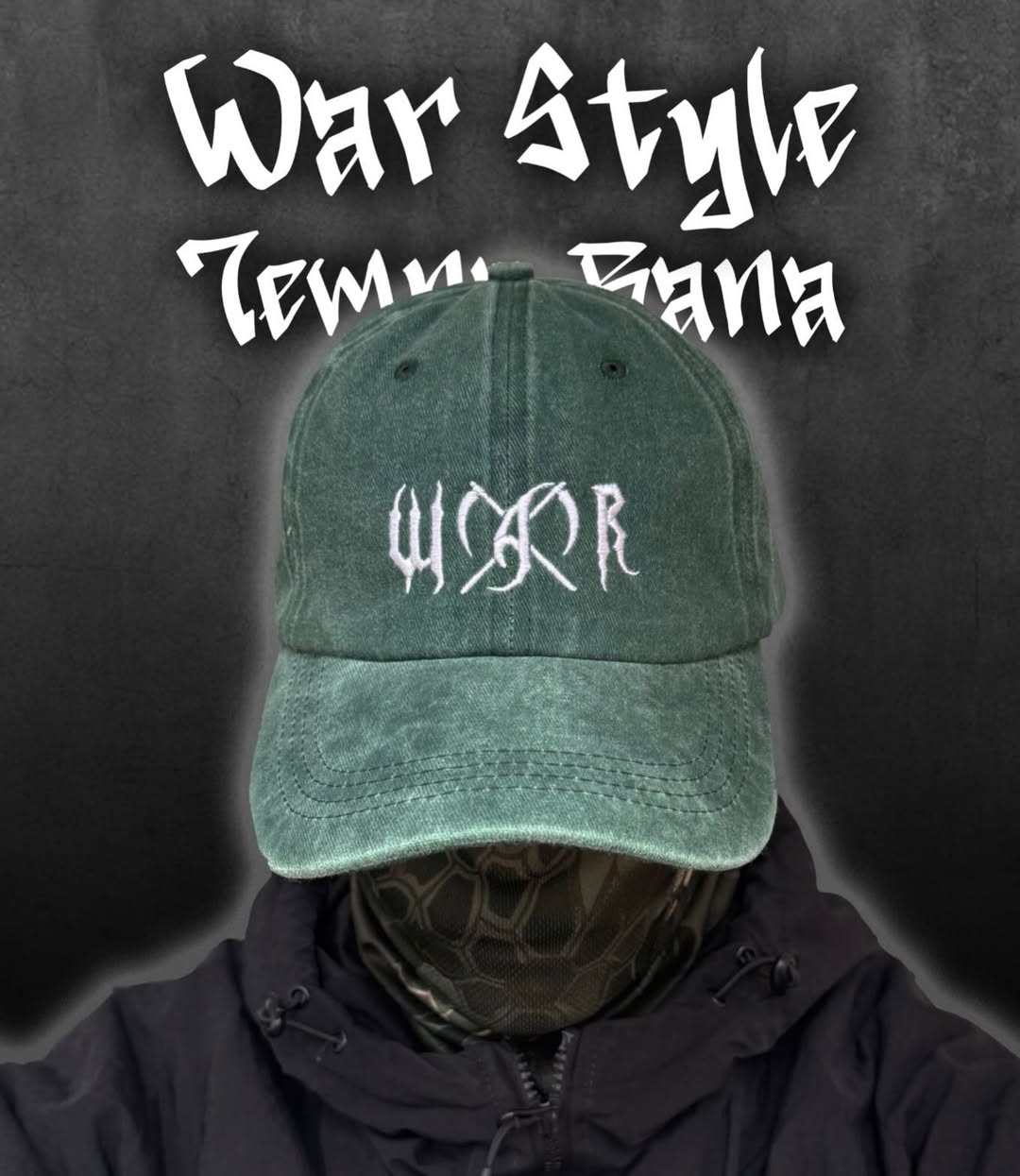 Кепка «War» green by Temna Rana