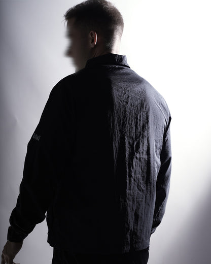 Teivaz black zip overshirt