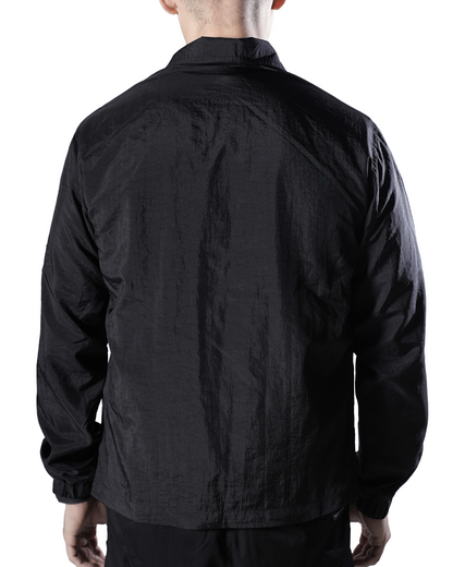 Teivaz black zip overshirt