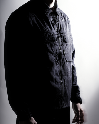 Teivaz black zip overshirt